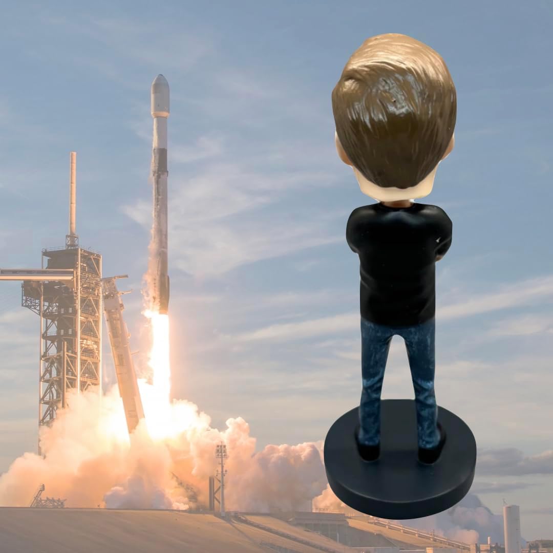 Elon Musk Bobblehead - 8 Inches Tall Premium Polyresin Collectible Statue