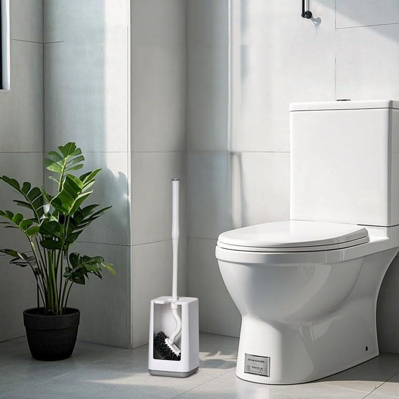 Attarrior Toilet Bowl Brush with Holder and Long Handle