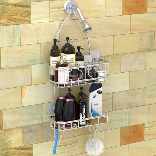Simple Houseware Stainless Steel Shower Head Caddy Organizer