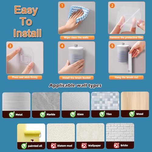 MOPALL 30 Count Toilet Brush Refills for Deep Cleaning