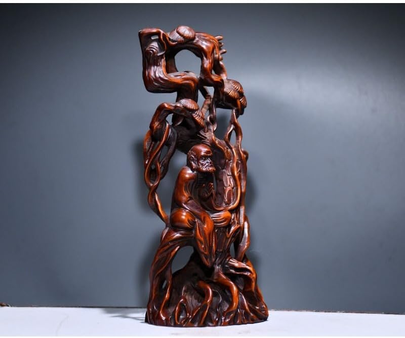 LimpaC Handcrafted Boxwood Dharma Statue