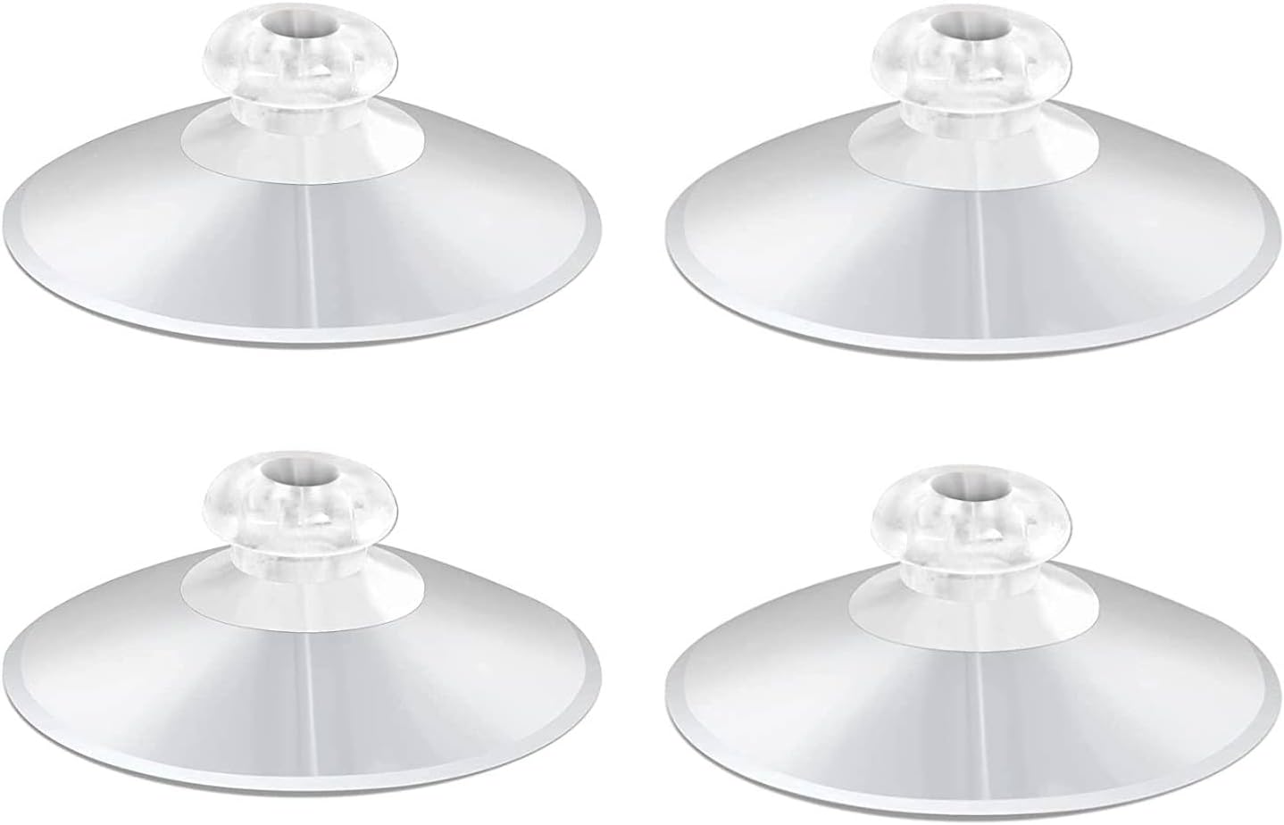 KPPTYTY Shower Caddy Suction Cups 2 Inch Clear 4PCS Universal Fit