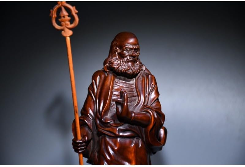 Handcrafted Boxwood Celestial Being Statue Decor