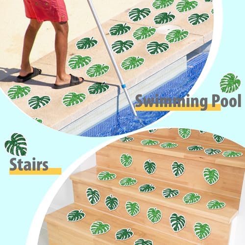 Yaomiao 24 Pcs Non Slip Bathtub Stickers with Scraper