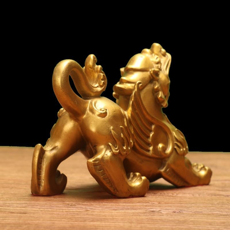 Usoway Brass Iron Tiger Statue Collectible Figurine