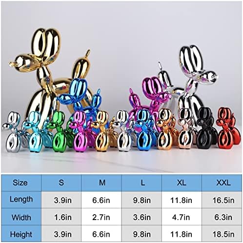 Balloon Dog Sculpture Modern Home Decor Statues