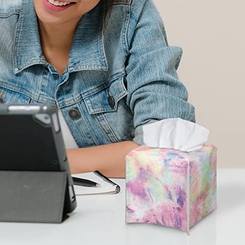 AFPANQZ Tie Dye Tissue Box Cover for Bathroom Office Bedroom