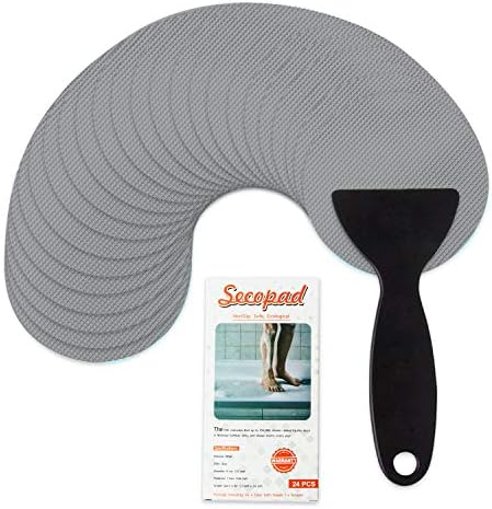 Secopad Non-Slip Bathtub Stickers 24PCS Gray