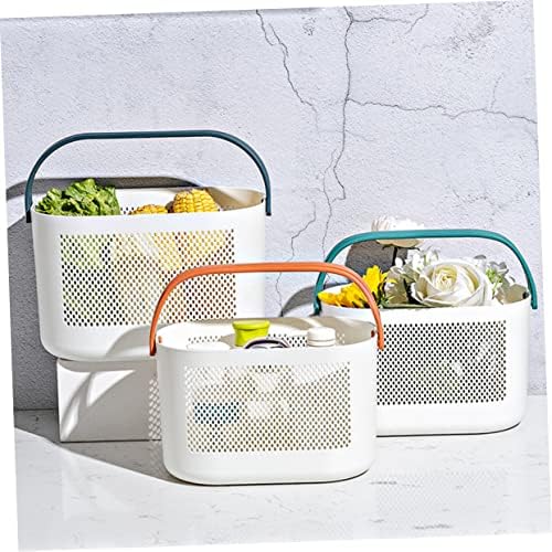 Portable Shower Storage Basket Organizer with Handles 1