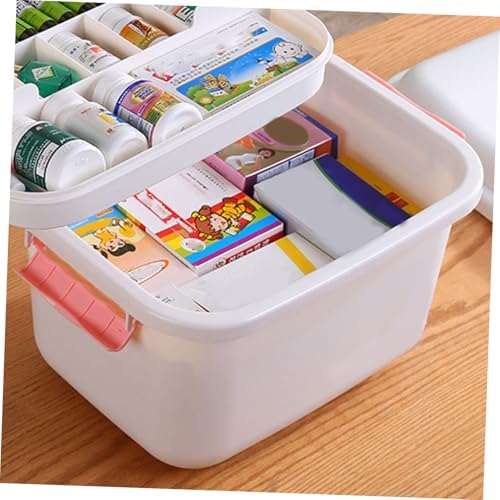 Outanaya 1Pc Medicine Cabinet Storage Box for Medication and Emergency Supplies