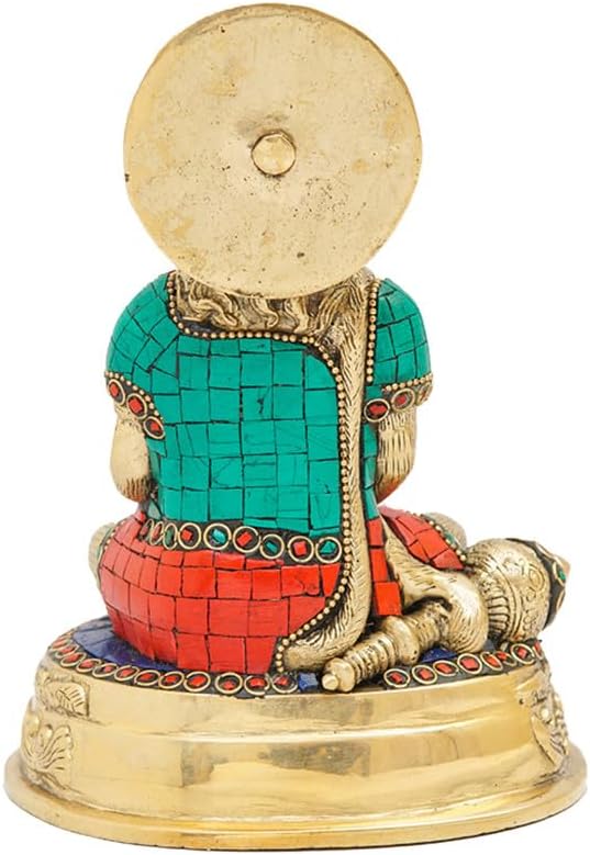 Statuestudio Sitting Hanuman Brass Statue 7Inch