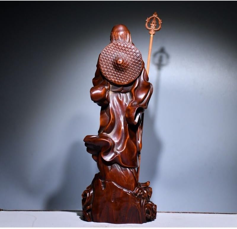 Handcrafted Boxwood Celestial Being Statue Decor