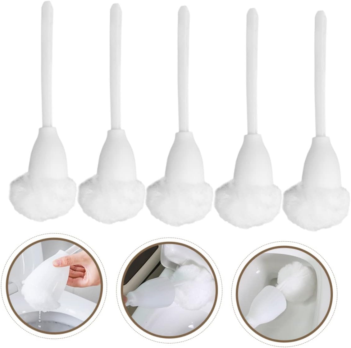 Cabilock Soft Bristles Toilet Brush Set