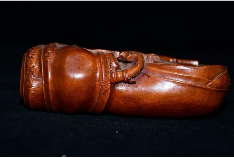 Handcrafted Golden Cicada Writing Brush Washer Statue Set