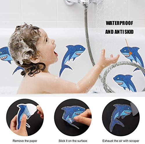 Secopad Non-Slip Shark Bathtub Stickers 20 PCS