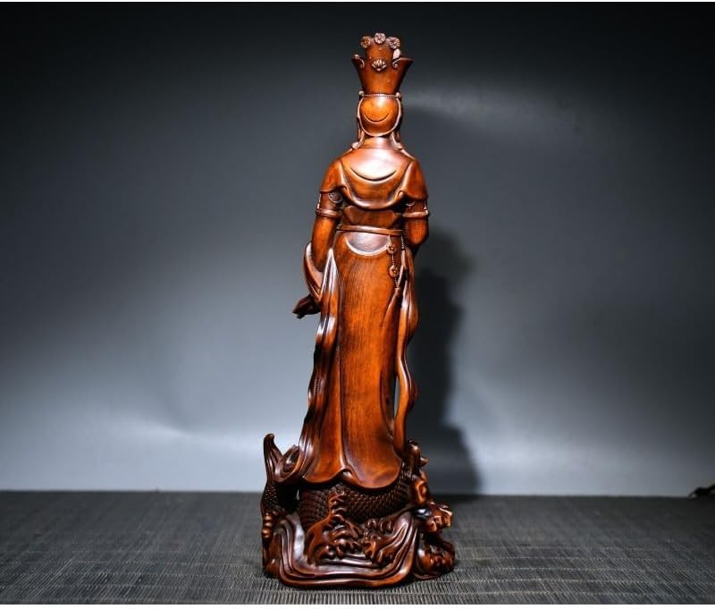 LimpaC Handcrafted Boxwood Guanyin Statue