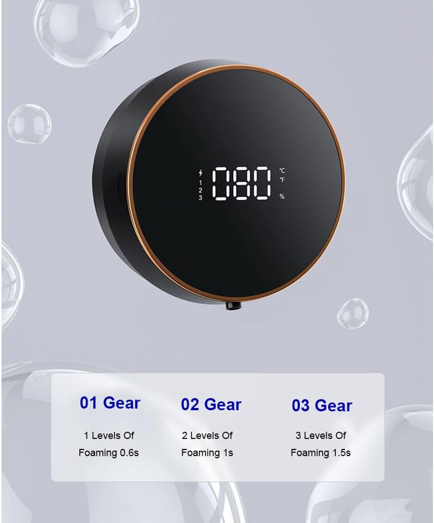 USB Rechargeable Touchless Foaming Soap Dispenser Wall Mount 300ml