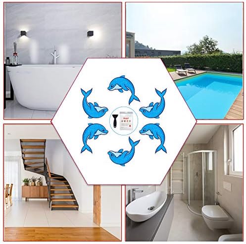Secopad Non Slip Dolphin Bathtub Stickers 20 PCS