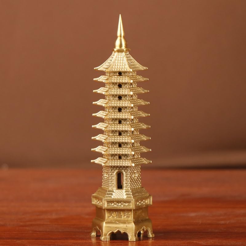 Usoway 9 Layer Thermoformed Bronze Cultural Tower Ornament