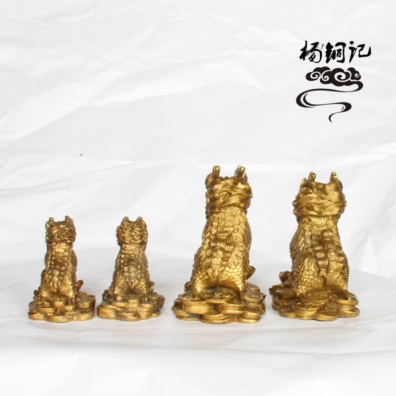 Usoway Copper Qilin Sculpture Collectible Decor Art