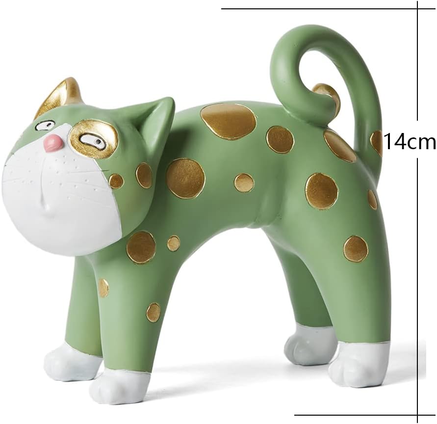 SEINHIJO Cat Figurine Sculpture Polyresin Statue Decor