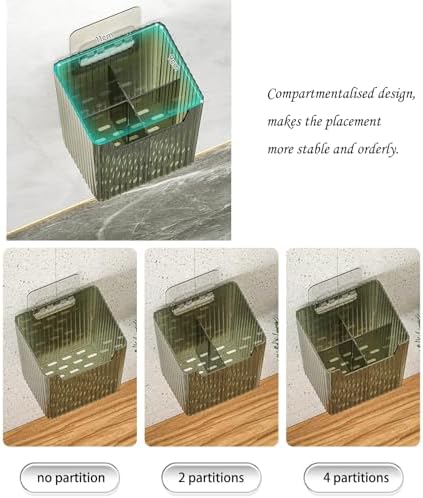 Lae Nuvole Set Of 2 Wall Mounted Shower Caddy Organizer Bins