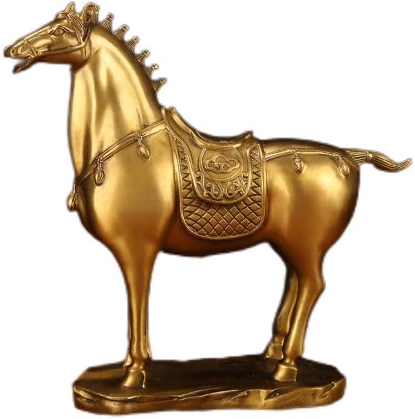 Usoway Brass Horse Statue for Home Decor