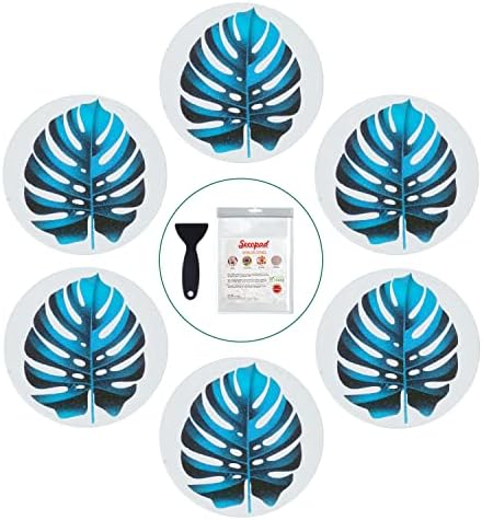 Secopad Non-Slip Bathtub Stickers 10PCS Leaf Decals