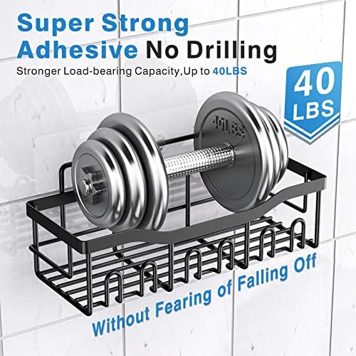 EUDELE 2 Pack Shower Caddy Organizer No Drilling