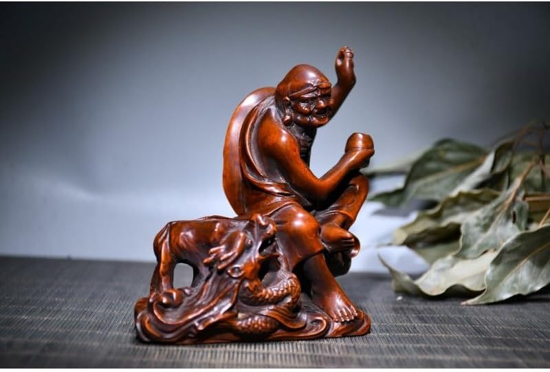 LimpaC Handmade Boxwood Buddha Meditating Statue