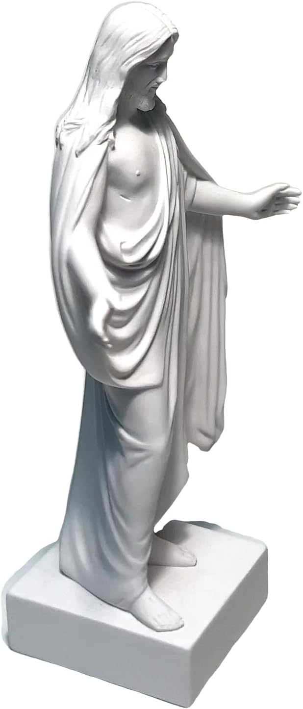 One Moment In Time Christus Statue White Cultured Marble Handmade
