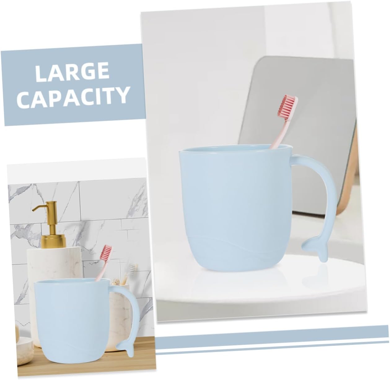 FONDOTIN 2pcs Cartoon Mouthwash Cups for Boys Girls