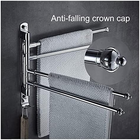 ALDEPO 3 Swivel Stainless Steel Towel Rail