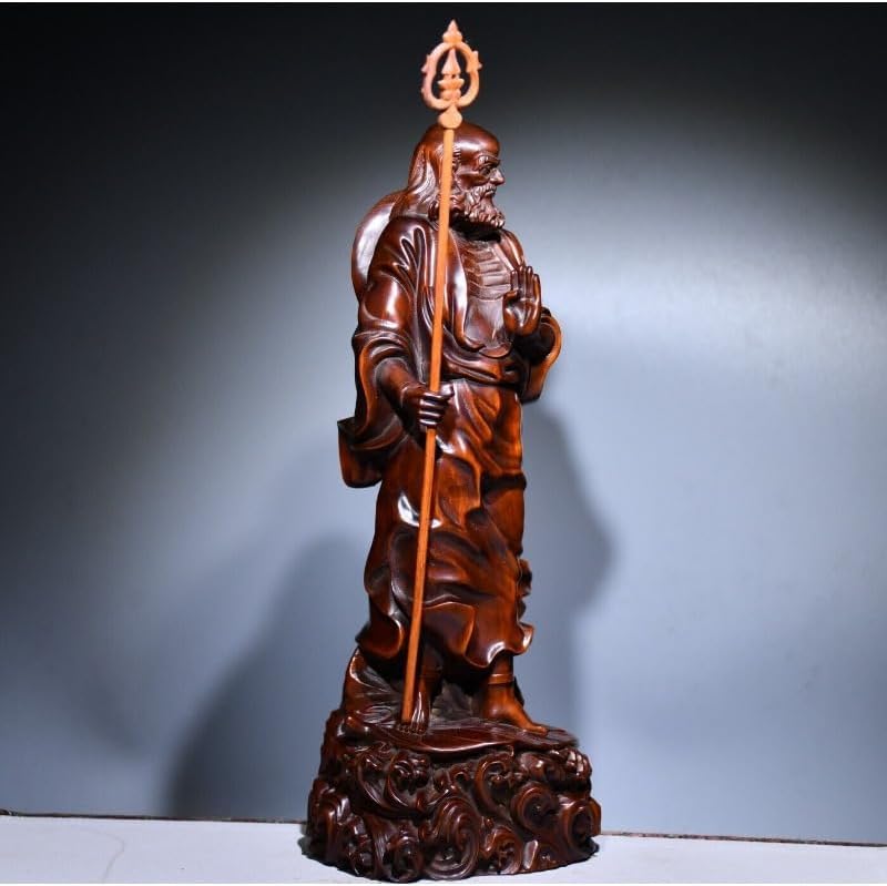 Handcrafted Boxwood Celestial Being Statue Decor