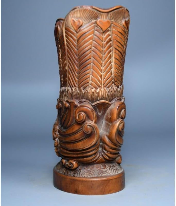 LimpaC Handcrafted Boxwood Phoenix Statues Decor