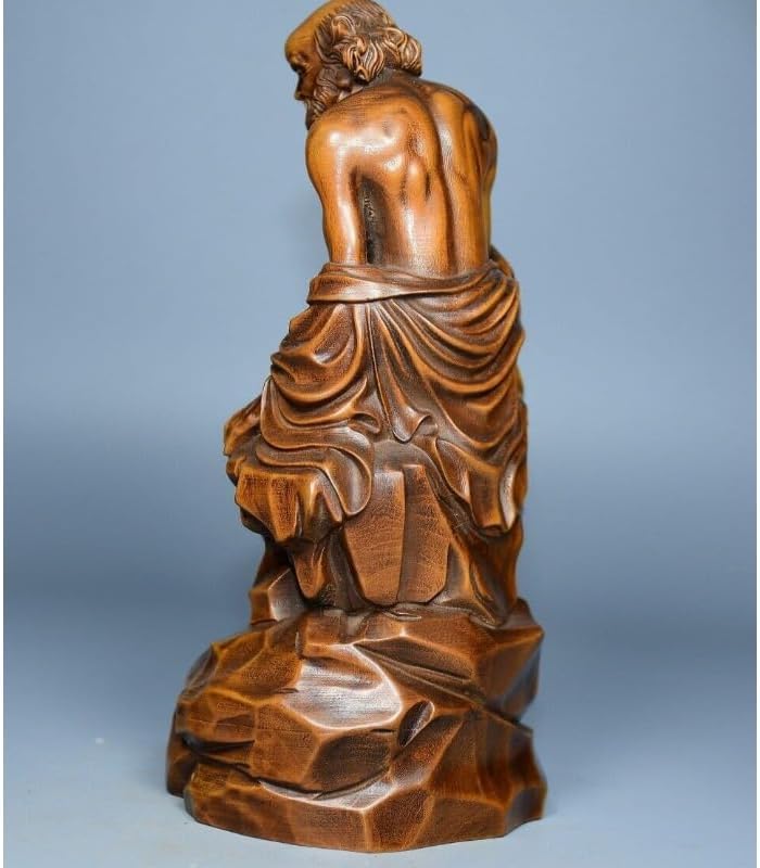 LimpaC Collection Mini Boxwood Luohan Statue 1