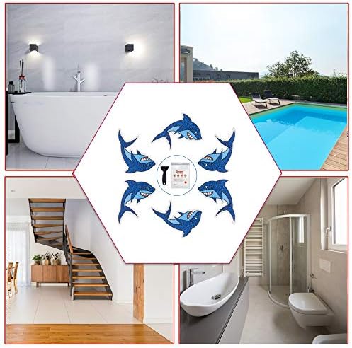 Secopad Non-Slip Shark Bathtub Stickers 20 PCS
