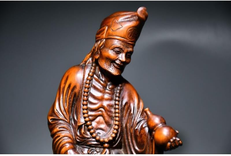 LimpaC Handmade Boxwood Buddha Statue Decor