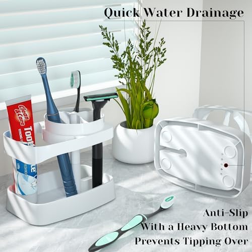 CRKIOB Family Toothbrush Holder with Drainage and Ventilation 1