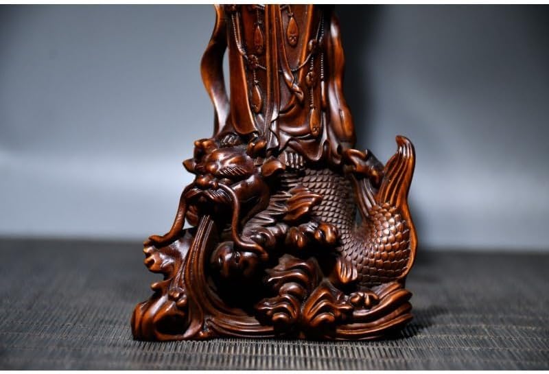 LimpaC Handcrafted Boxwood Guanyin Statue