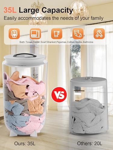 Uthfy 35L Towel Warmer Bucket with Aroma Tray
