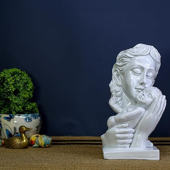 Elegant Mother and Child Resin Statue 115 x 55 Inch