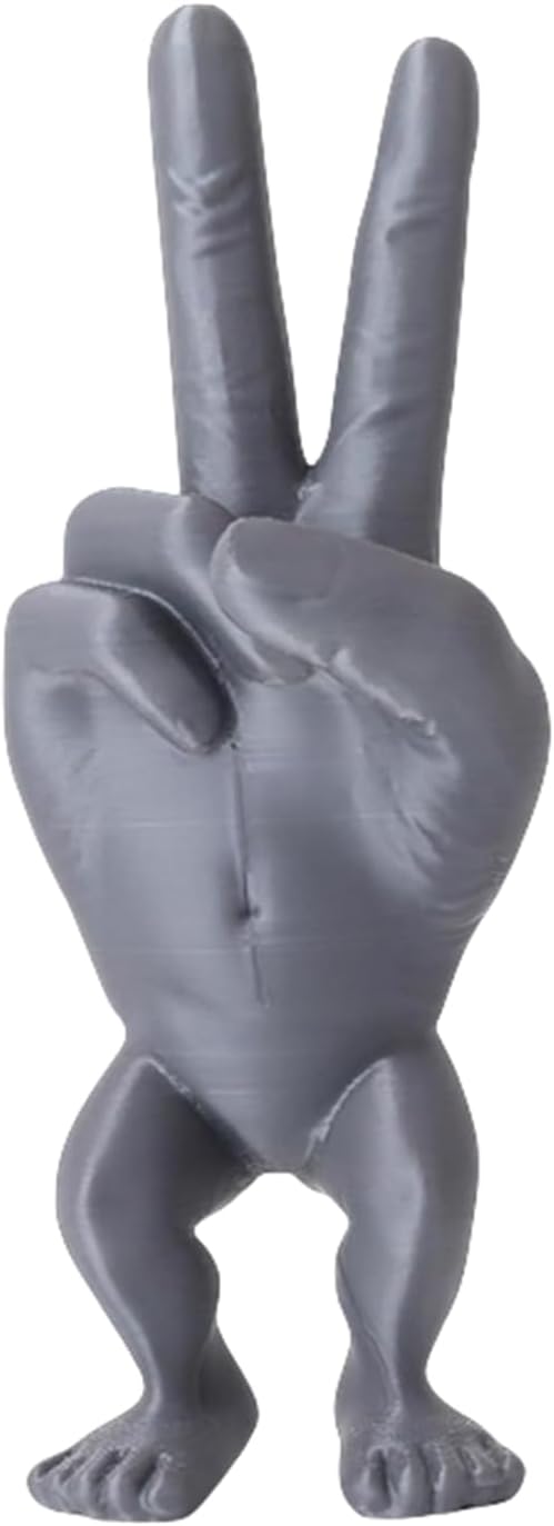 JTMY Scissor Hand Finger Statue 3D Resin Decor 1
