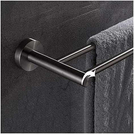Stainless Steel Towel Rack with Storage Shelf for Bathroom