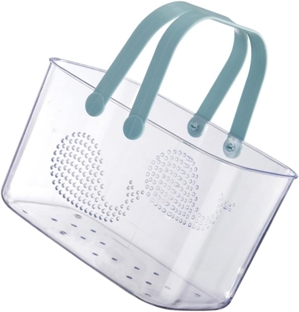 FOYTOKI Portable Plastic Bathroom Organizer Basket with Handle 1