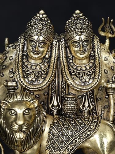 Small Superfine Maa Chamunda Devi Brass Statue for Puja