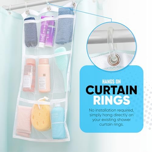 Handy Laundry 2-Pack Shower Organizer with 9 Pockets 1