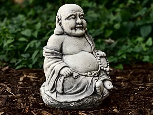 OLOMA Buddha Statue Concrete Meditating Decor Figurine