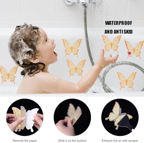 20 PCS Non Slip Bathtub Stickers with Premium Scraper