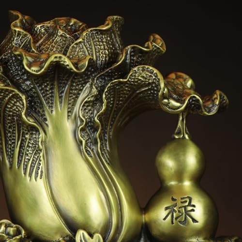 Usoway Copper Bok Choy Sculpture Home Dcor